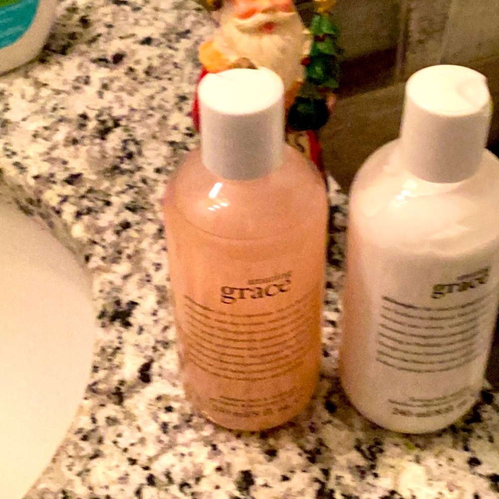 Philosophy Hair and Body Wash with lotion.